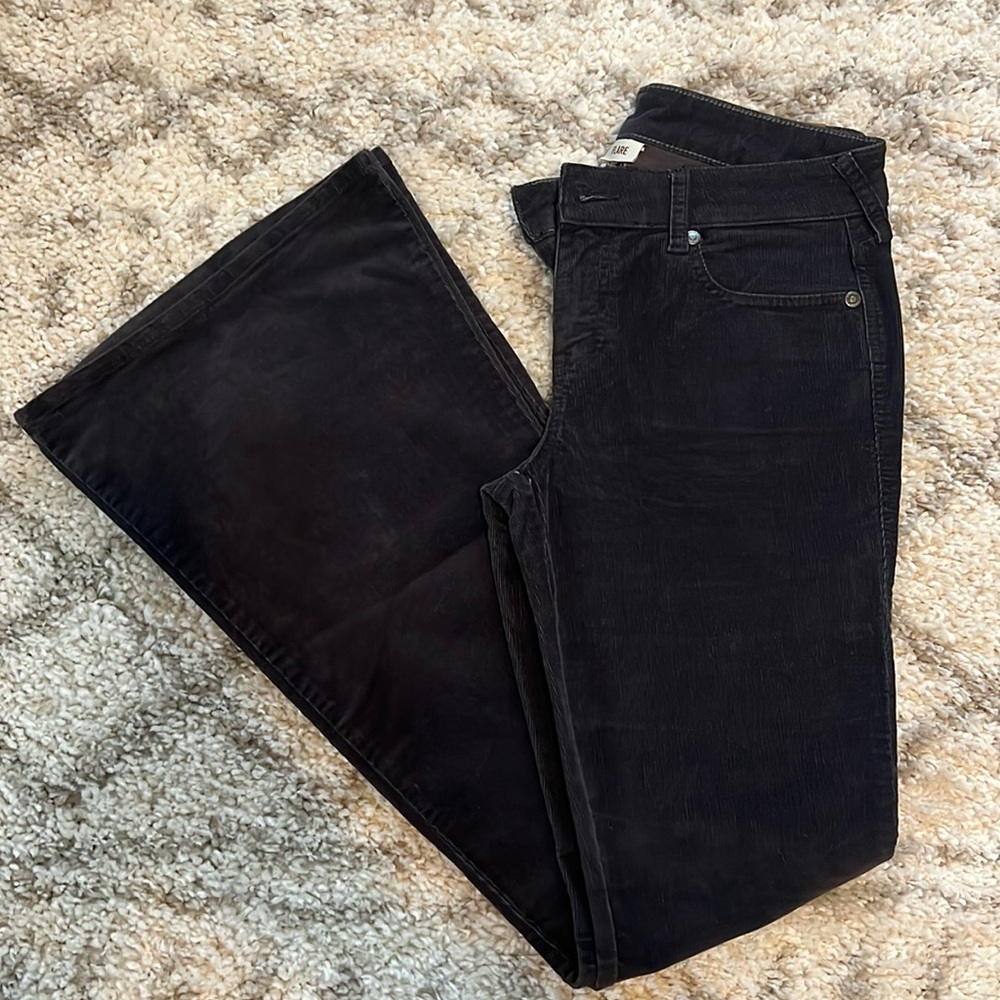 Ariat 28L black corduroy flares